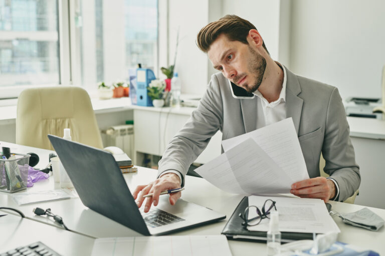 business worker planning a new company